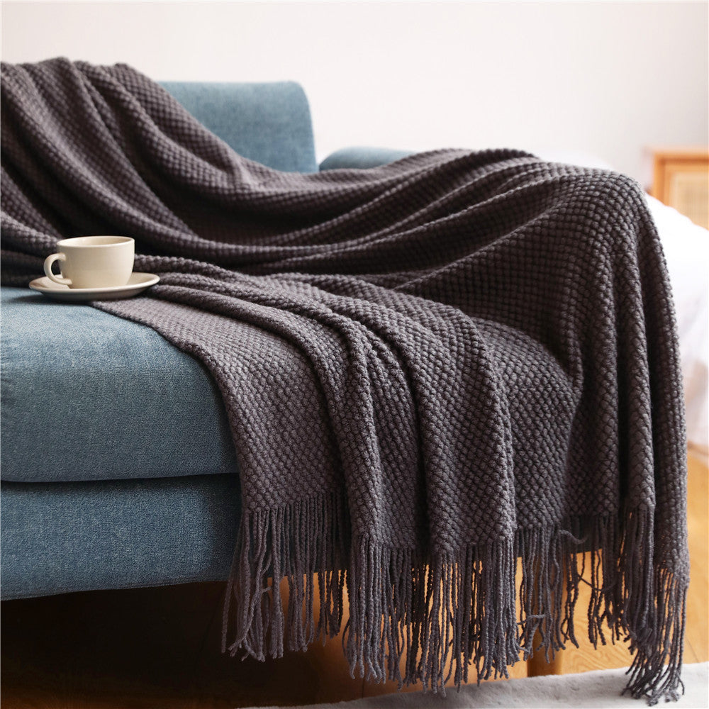 Ultra Soft Chunky Chenille Blanket