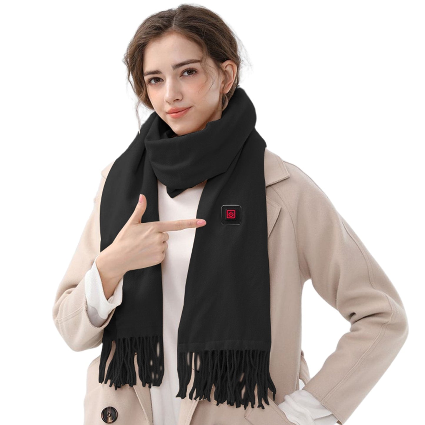 Electric Heated Scarf – Rechargeable Winter Neck Warmer
