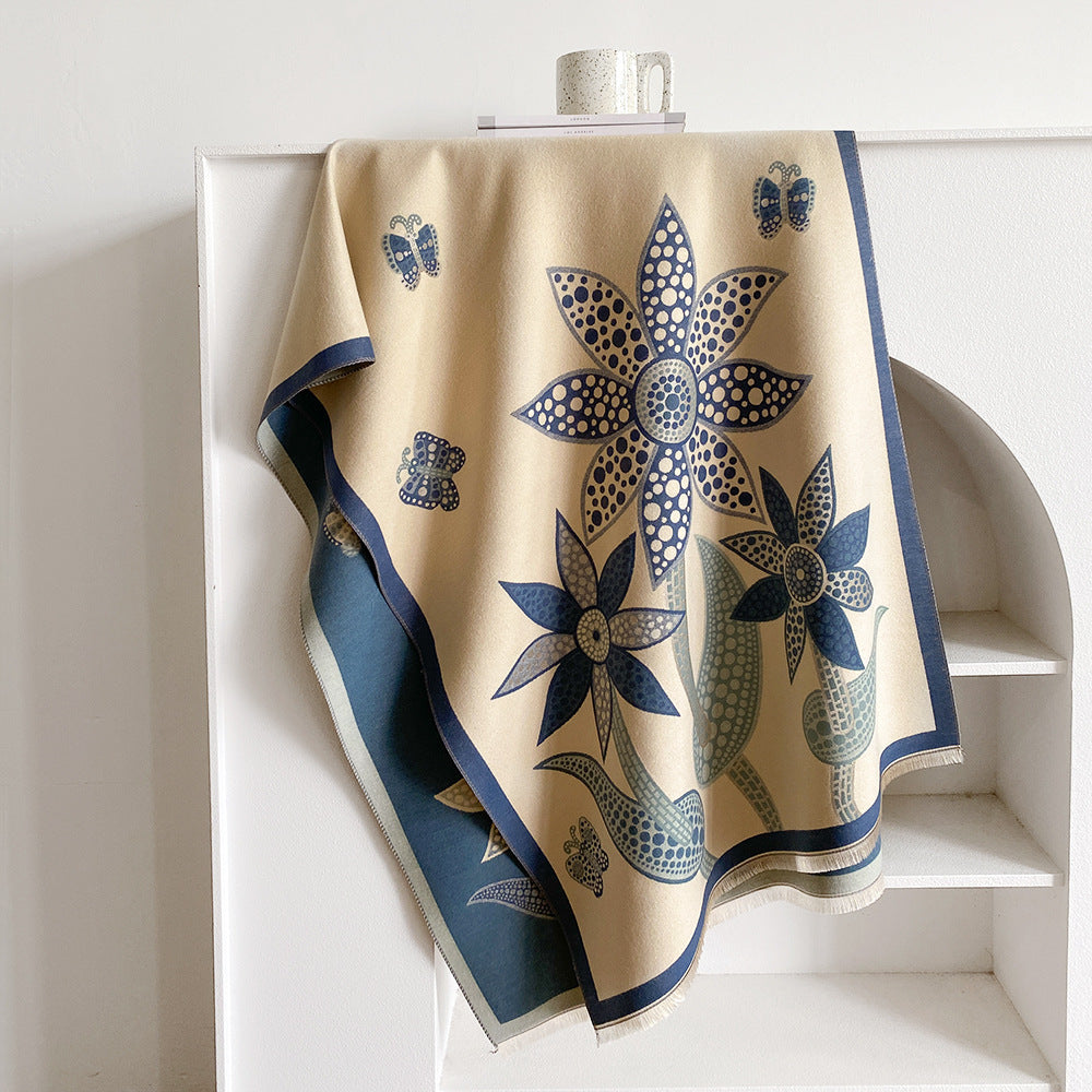 Foral Cotton Comfortable- Warm and Cozy Scarf