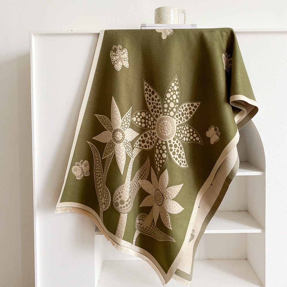 Foral Cotton Comfortable- Warm and Cozy Scarf