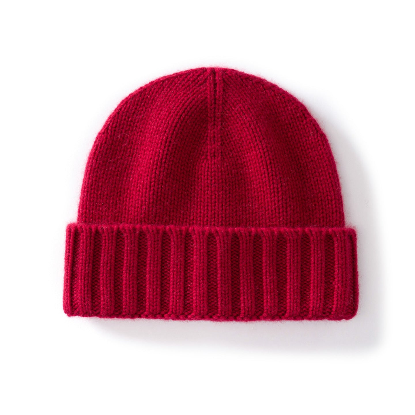 Cashmere Beanie Hat -  Knitted Flanging Beanie