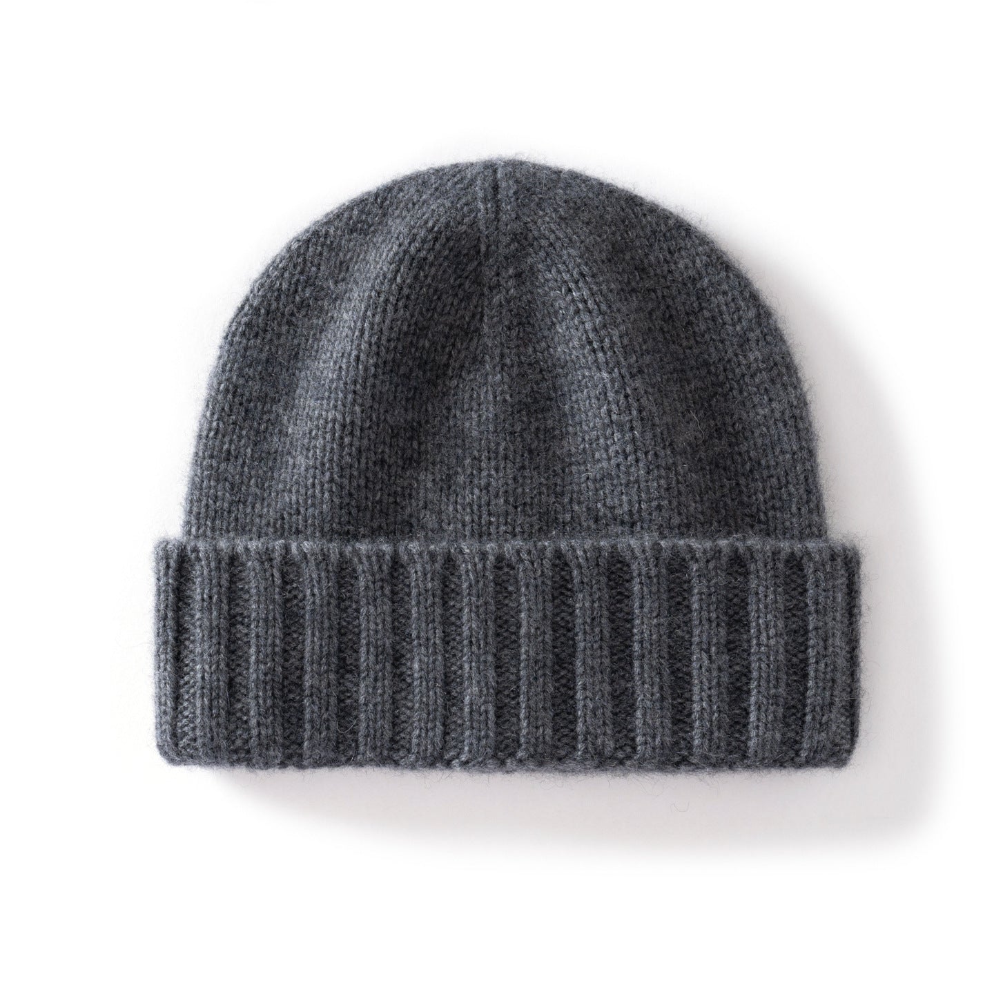 Cashmere Beanie Hat -  Knitted Flanging Beanie