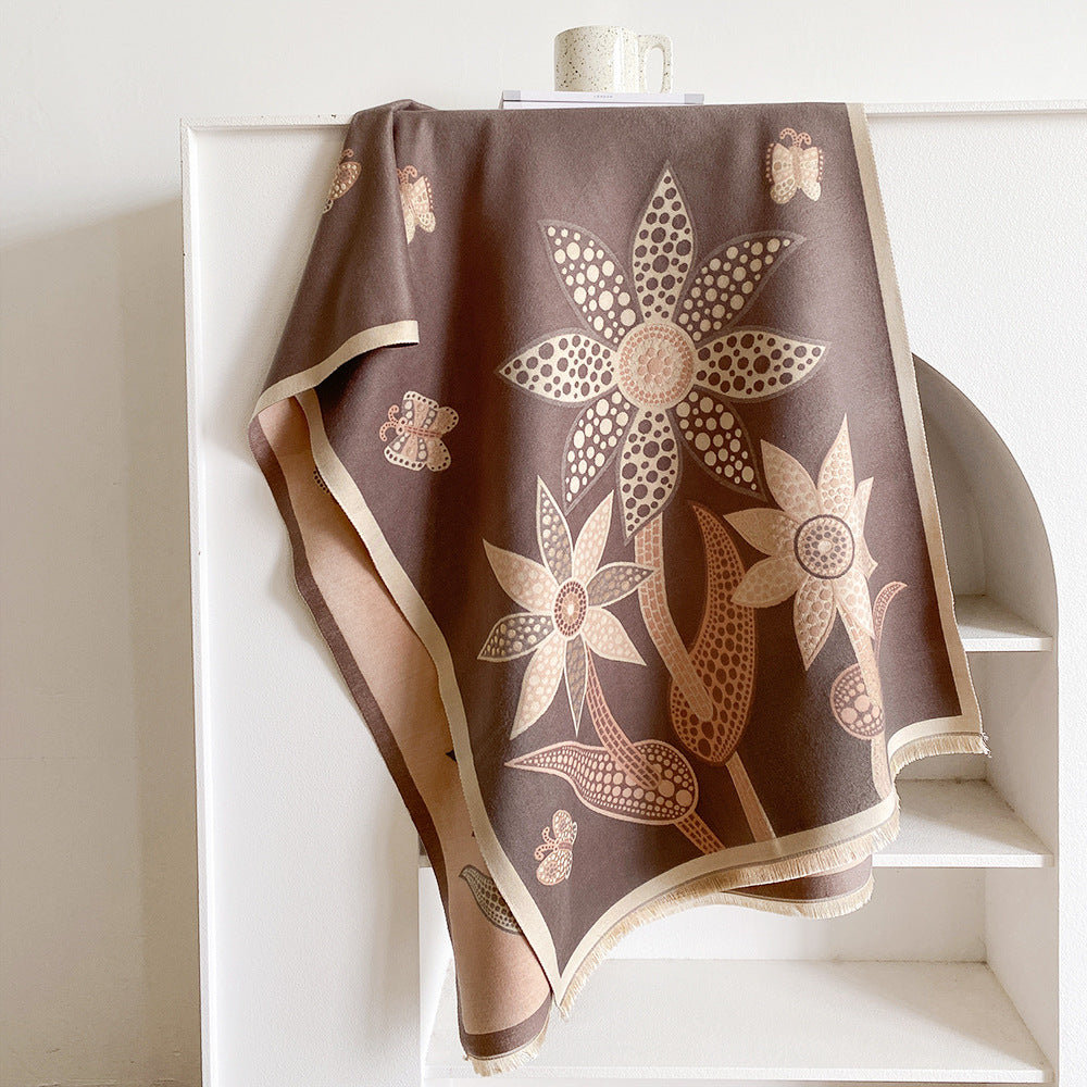 Foral Cotton Comfortable- Warm and Cozy Scarf