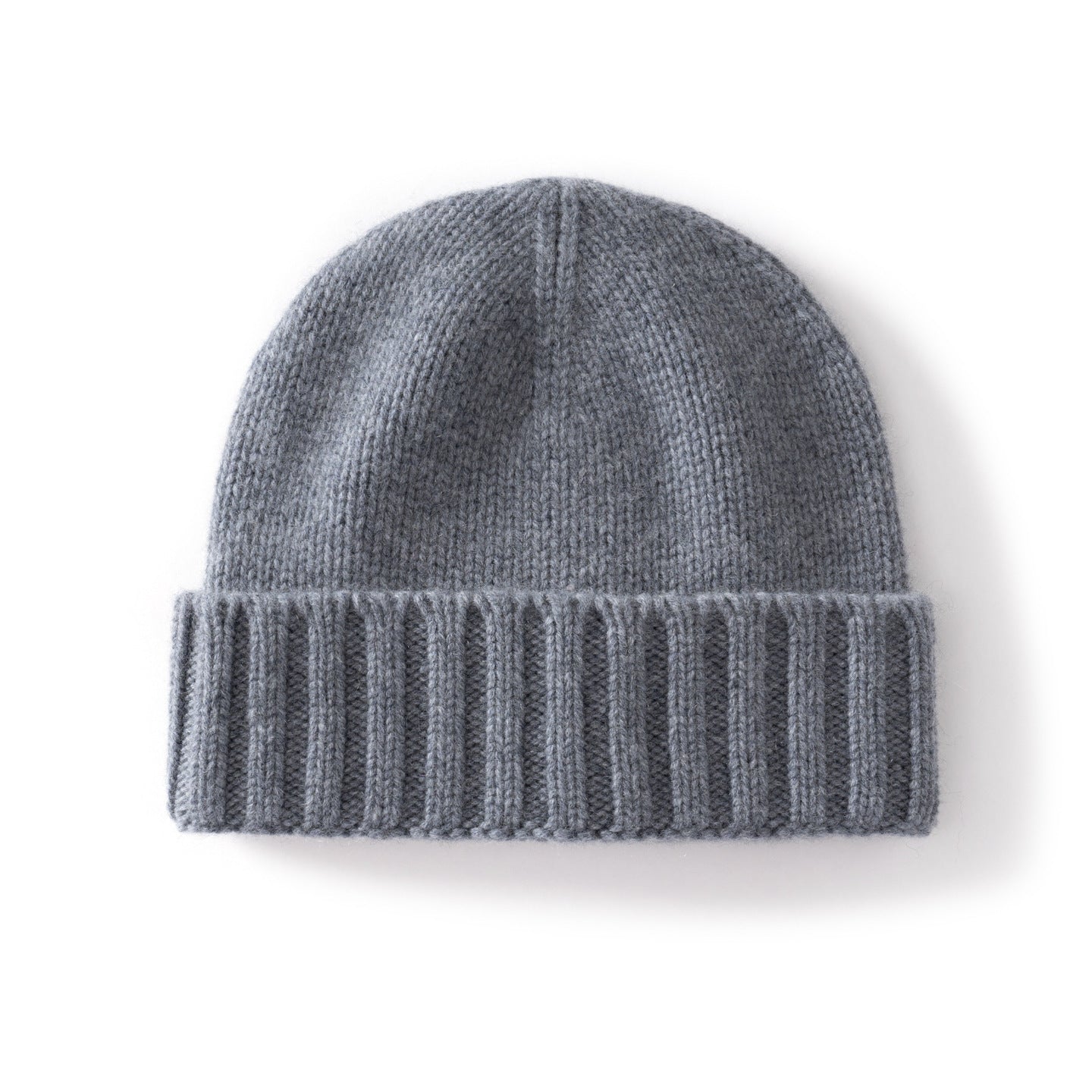 Cashmere Beanie Hat -  Knitted Flanging Beanie