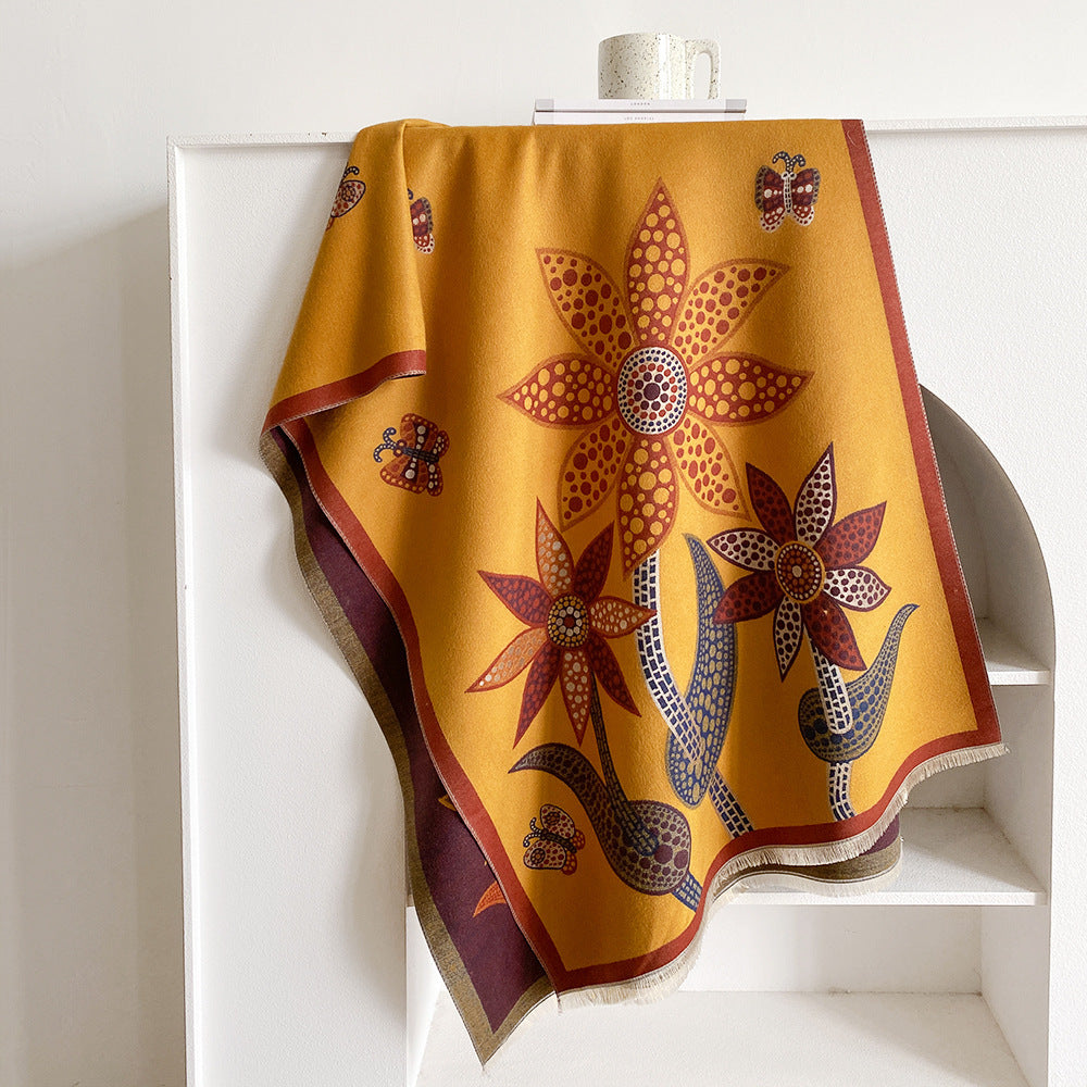 Foral Cotton Comfortable- Warm and Cozy Scarf