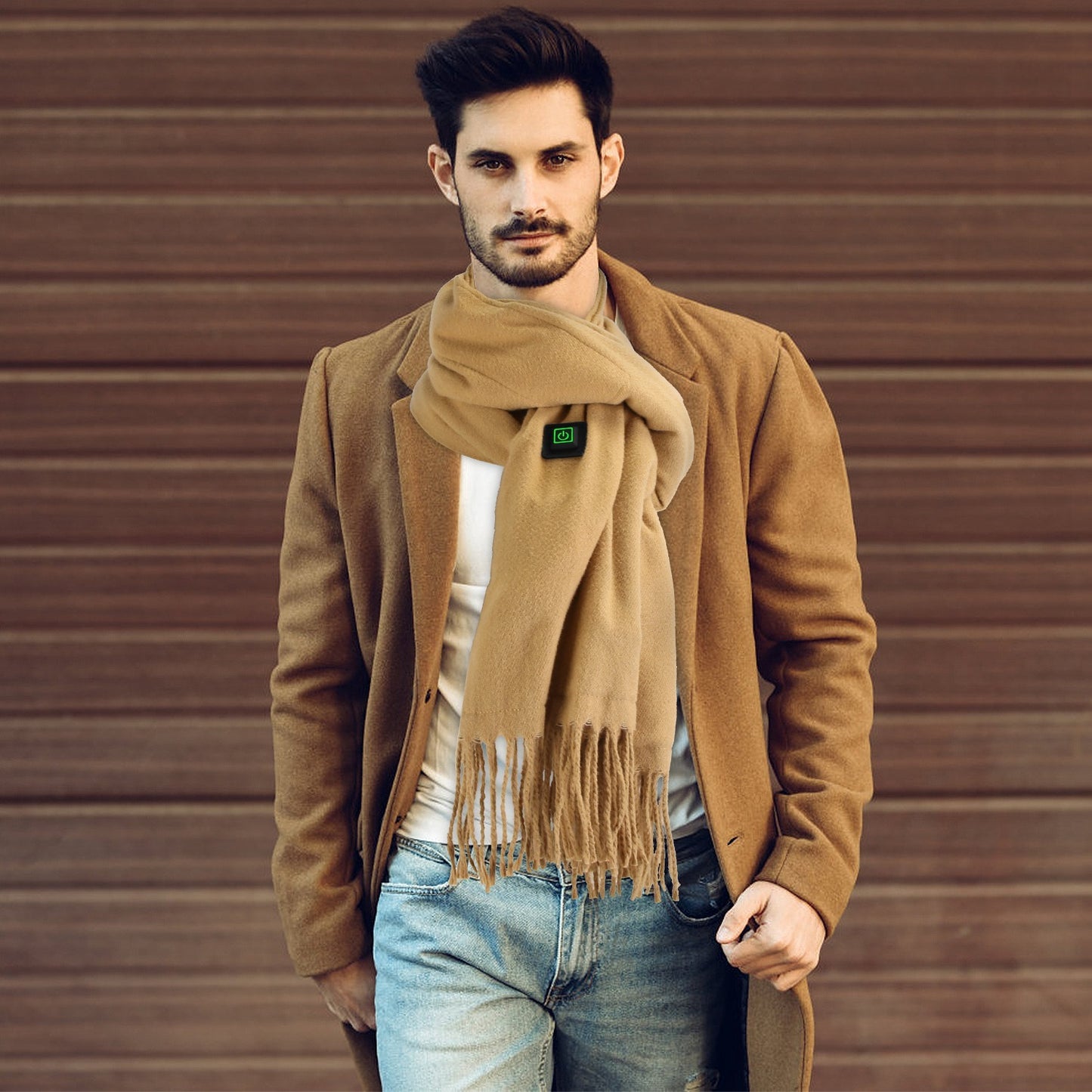 Electric Heated Scarf – Rechargeable Winter Neck Warmer