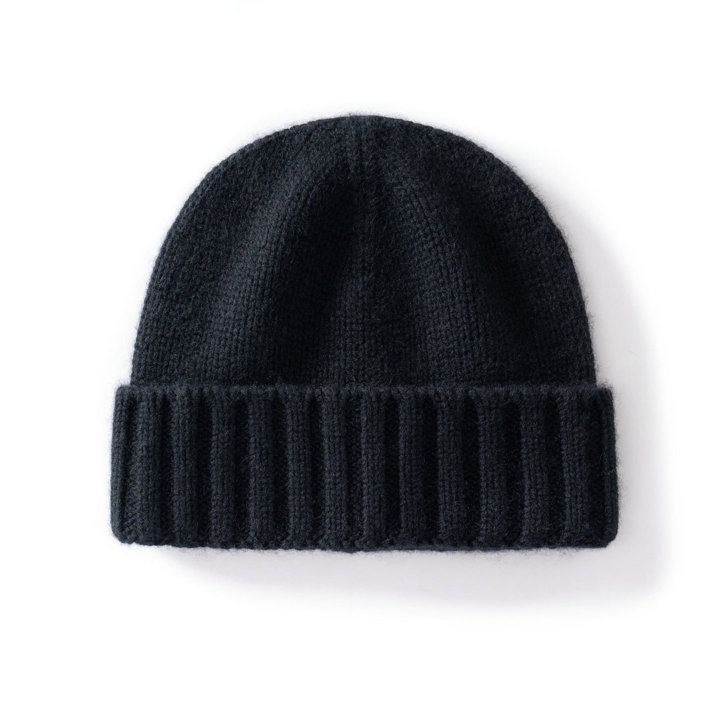 Cashmere Beanie Hat -  Knitted Flanging Beanie