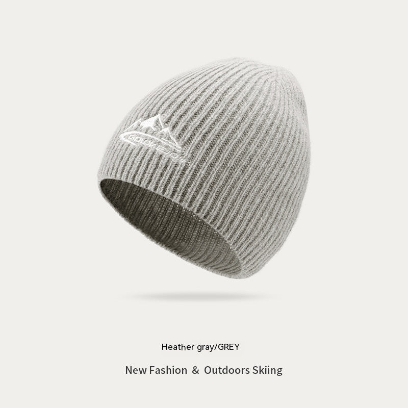 Outdoor Travel Skiing Thickened - Wool Beanie Hat