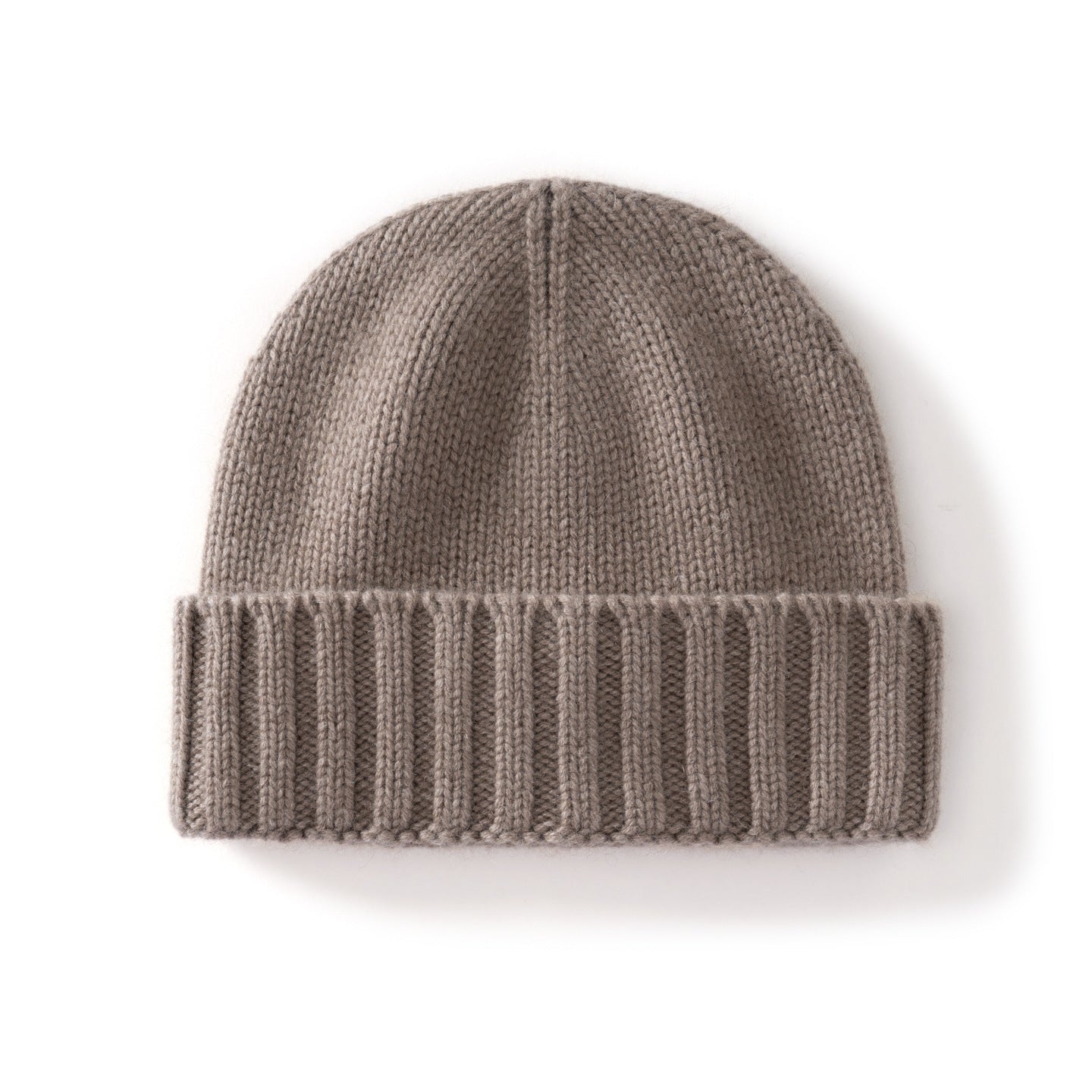 Cashmere Beanie Hat -  Knitted Flanging Beanie